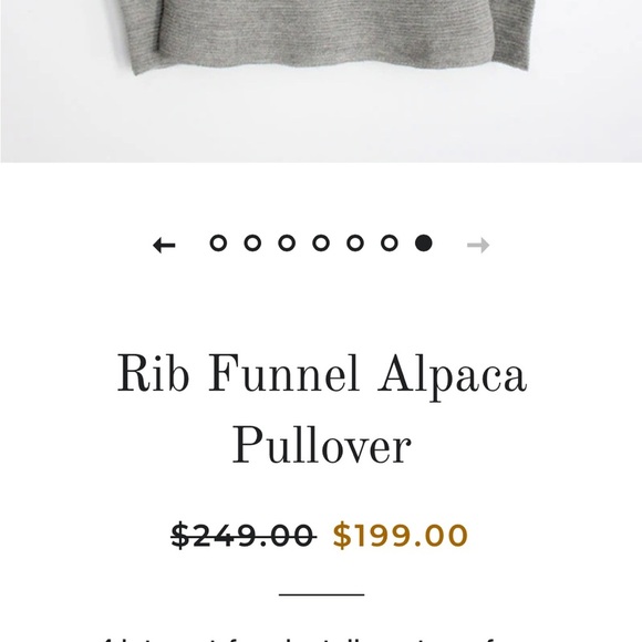 Beyond Threads Peru Alpaca and Wool Rib Funnel Neck Pullover Sweater Large - Picture 6 of 6